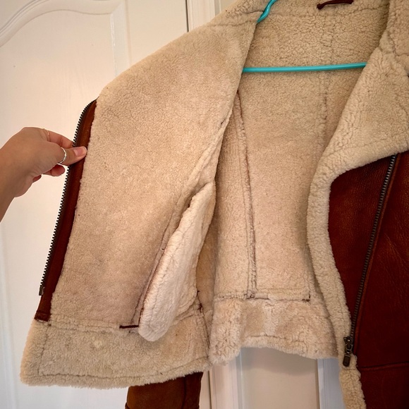 Bod & Christensen Genuine Shearling Aviator Jacket - Picture 10 of 12